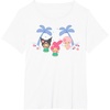 image:imageMy Melody and Kuromi Tropical Hula TShirt SmallWhite