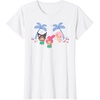 image:imageMy Melody and Kuromi Tropical Hula TShirt SmallWhite