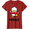 image:imagePekkle Character Front and Back TShirtCranberry Red
