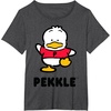 image:imagePekkle Character Front and Back TShirtDark Heather Grey