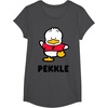 image:imagePekkle Character Front and Back TShirtDark Heather Grey