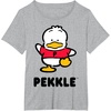 image:imagePekkle Character Front and Back TShirtHeather Grey
