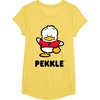 image:imagePekkle Character Front and Back TShirtLemon Yellow