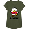 image:imagePekkle Character Front and Back TShirtOlive Green