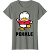 image:imagePekkle Character Front and Back TShirtOlive Heather