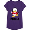 image:imagePekkle Character Front and Back TShirtPurple