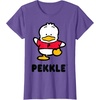 image:imagePekkle Character Front and Back TShirtPurple Heather