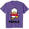 image:imagePekkle Character Front and Back TShirtPurple Heather