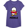image:imagePekkle Character Front and Back TShirtPurple Heather