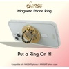 image:imageSonix Magnetic Phone Grip and Phone Ring Holder  Compatible with MagSafe  Rotatable Kickstand and Phone Holder for iPhone 16 15 14 13 12 Series  Matte BlackGold Star  Black Rhinestone