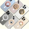image:imageSonix Magnetic Phone Grip and Phone Ring Holder  Compatible with MagSafe  Rotatable Kickstand and Phone Holder for iPhone 16 15 14 13 12 Series  Matte BlackRose Gold  Multi Rhinestone
