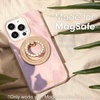 image:imageSonix Magnetic Phone Grip and Phone Ring Holder  Compatible with MagSafe  Rotatable Kickstand and Phone Holder for iPhone 16 15 14 13 12 Series  Matte BlackGold  Clear Rhinestone