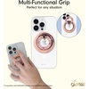 image:imageSonix Magnetic Phone Grip and Phone Ring Holder  Compatible with MagSafe  Rotatable Kickstand and Phone Holder for iPhone 16 15 14 13 12 Series  Matte BlackRose Gold  Multi Rhinestone