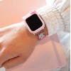 image:imageSonix x Sanrio Apple Watch Cover  Bumper Case for Apple Watch  Protective Silicone Cover  Fits 38mm40mm41mm  Hello Kitty  BlackHello Kitty  Pink