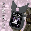 image:imageSonix x Sanrio Apple Watch Cover  Bumper Case for Apple Watch  Protective Silicone Cover  Fits 38mm40mm41mm  Hello Kitty  BlackKuromi  Black