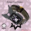 image:imageSonix x Sanrio Apple Watch Cover  Bumper Case for Apple Watch  Protective Silicone Cover  Fits 38mm40mm41mm  Hello Kitty  BlackKuromi  Black