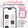 image:imageSonix x Sanrio Apple Watch Cover  Bumper Case for Apple Watch  Protective Silicone Cover  Fits 38mm40mm41mm  Hello Kitty  BlackMy Melody  Pink