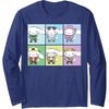 image:imageCinnamoroll Collection Streetwear Squares Long Sleeve TShirtNavy Blue