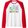 image:imageCinnamoroll Collection Streetwear Squares Raglan Baseball TeeRedWhite