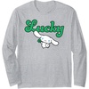 image:imageCinnamoroll Lucky Clover St Patty Day St Patricks Day Long Sleeve TShirtHeather Grey
