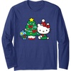 image:imageHello Kitty Christmas Tree Long Sleeve Long Sleeve TShirtNavy Blue