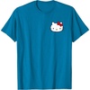 image:imageHello Kitty Front and Back Red Bow Logo Tee Shirt TShirtSapphire Blue