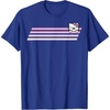 image:imageHello Kitty Nerd Glasses Retro Stripe Tee Shirt TShirtRoyal Blue