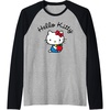image:imageHello Kitty Retro Logo Raglan Baseball TeeBlackAthletic Heather