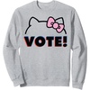image:imageHello Kitty Vote Bow Outline SweatshirtHeather Grey
