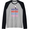 image:imageHello Kitty Vote Cheer Rally Raglan Baseball TeeBlackAthletic Heather