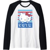 image:imageHello Kitty Vote Stripes Raglan Baseball TeeBlackWhite
