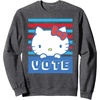 image:imageHello Kitty Vote Stripes SweatshirtDark Heather Grey