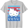 image:imageHello Kitty Vote Stripes TShirtSilver Grey
