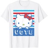 image:imageHello Kitty Vote Stripes TShirtWhite