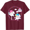 image:imageLittle Twin Stars Cloud Dreamland Tee Shirt TShirtBurgundy