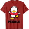 image:imagePekkle Character Front and Back TShirtCranberry Red