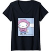 image:imageWomens Cinnamoroll Collection Streetwear Hoodie Print VNeck TShirtBlack