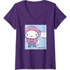 image:imageWomens Cinnamoroll Collection Streetwear Hoodie Print VNeck TShirtPurple