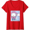 image:imageWomens Cinnamoroll Collection Streetwear Hoodie Print VNeck TShirtRed