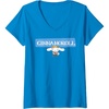 image:imageWomens Cinnamoroll Collection Streetwear Logo VNeck TShirtSapphire Blue