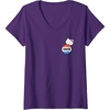 image:imageWomens Hello Kitty Vote Button VNeck TShirtPurple