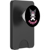 image:imagedelicoco Kuromi Character PopSockets Adhesive PopGrip  Black  Anime  Swappable Top  Phone Grip  Compatible with Any Phone with Smooth Hard Plastic CaseMagnetic PopWallet