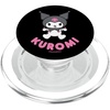 image:imagedelicoco Kuromi Character PopSockets Adhesive PopGrip  Black  Anime  Swappable Top  Phone Grip  Compatible with Any Phone with Smooth Hard Plastic CaseMagnetic PopGrip