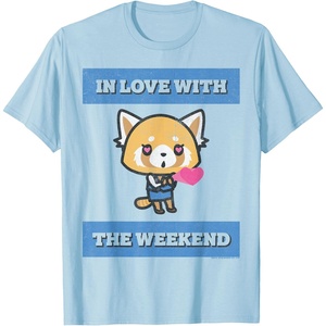 image:imageAggretsuko Love the Weekend Tee Shirt TShirtBaby Blue