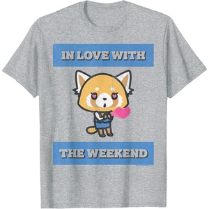 image:imageAggretsuko Love the Weekend Tee Shirt TShirtHeather Grey