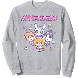 image:imageAggretsuko OTM Girls Season 4 2021 SweatshirtHeather Grey