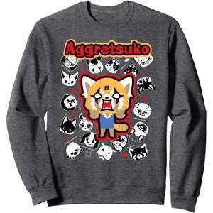 image:imageAggretsuko Rage Season 4 2021 SweatshirtDark Heather Grey