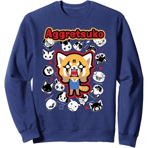 image:imageAggretsuko Rage Season 4 2021 SweatshirtNavy Blue