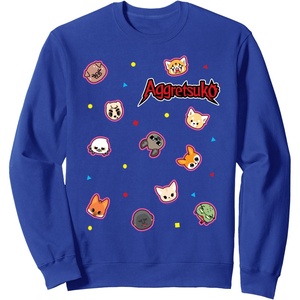 image:imageAggretsuko and her CoWorkers Season 4 2021 SweatshirtRoyal Blue