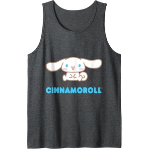 image:imageCinnamoroll Character Front and Back Tank TopDark Heather Grey